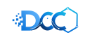 DCC-MCP · Blender 家族标识 · 深色背景 · 实际 128 像素 optical 导出