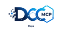 DCC-MCP · Autodesk Maya 家族标识 · 浅色背景 · 实际 128 像素 optical 导出