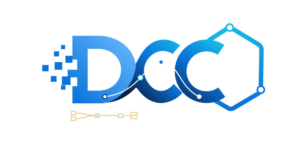 DCC-MCP · Foundry Nuke 家族标识 · 深色背景 · 实际 1024 像素导出