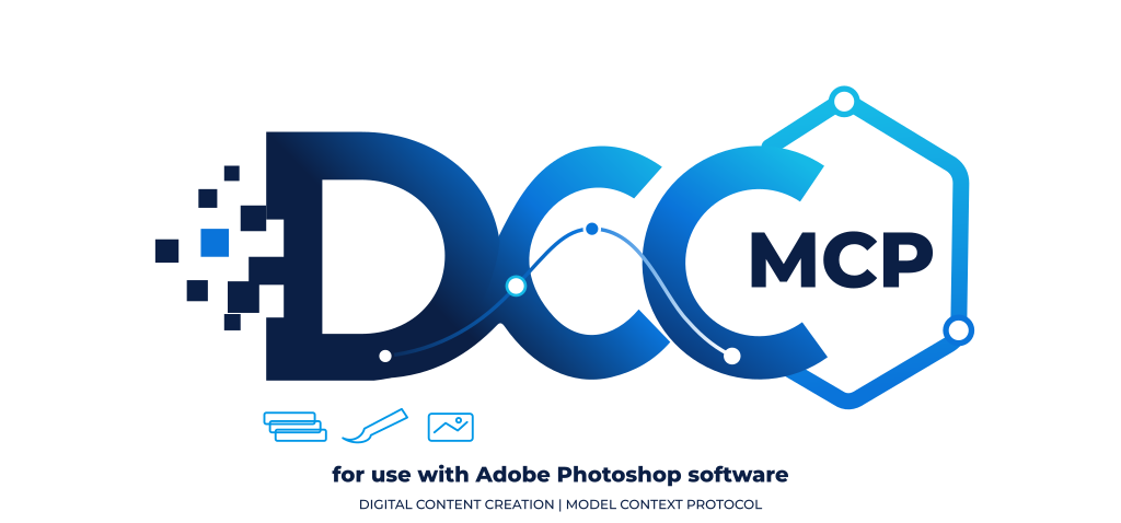 DCC-MCP · Adobe Photoshop 家族标识 · 浅色背景 · 实际 1024 像素导出
