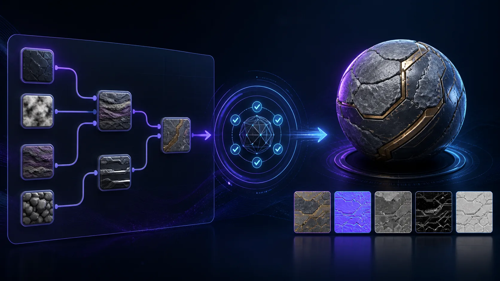 Material Maker PTEX inspected and validated before native texture export